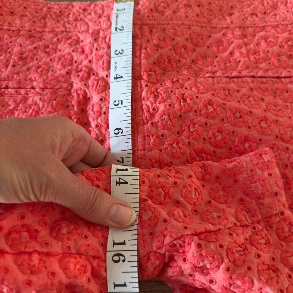 Tommy Bahama‎ Eugenia Eyelet Short-Coral-Women's Size 16-NWT-Fully Lined Cotton